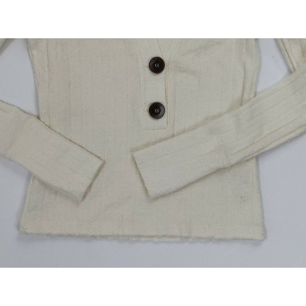 Free People Womens Sweater XSmall Ivory Oliver - Picture 8 of 15